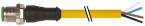 Konektor M12 męski, prosty z wolnym końcem przewodów 