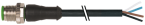 Konektor M12 męski 0° z wolnym końcem przewodów 