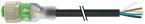 Konektor M12 żeński 0° 3xLED z wolnym końcem przewodów 