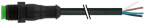 Konektor M12 Lite męski, prosty z wolnym końcem przewodów 