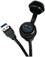 MSDD Einbaudose USB 3.0 BF A, 1.0 m 