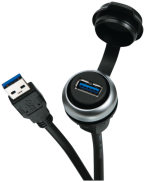 Złącze panelowe MSDD USB 3.0, przewód 0,6m 