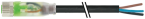 Konektor M8 żeński 0° LED z wolnym końcem przewodów 