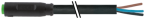 Konektor M8 żeński, snap-in, prosty z wolnym końcem przewodów 