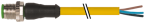 Konektor M12 męski, prosty z wolnym końcem przewodów 