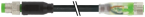 Konektor M8 męski, prosty - M8 żeński, prosty z LED 