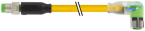 Konektor M8 męski, prosty - M8 żeński, kątowy z LED 