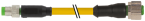 Konektor M8 męski, prosty - M12 żeński, prosty 