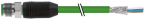 Konektor M12 męski prosty ekranowany, D-cod. z wolnym końcem przewodów 
