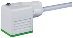 Konektor zaworowy MSUD typ A 18 mm z wolnym końcem przewodów 