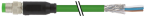 Konektor M8 męski, prosty z wolnym końcem przewodów, Ethercat 