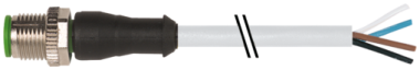 Konektor M12 męski, prosty z wolnym końcem przewodów  7000-12021-2142500