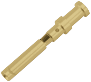 Pin 1,6mm żeński pozłacany 0,75-1mm² op=100  70MH-ZKB1G-0100300