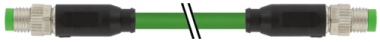 Konektor M8 męski prosty - M8 męski, prosty, ekranowany, Ethercat  7000-89701-7911000