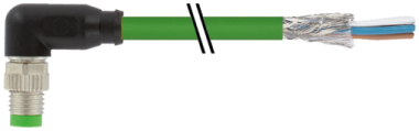 Konektor M8 męski, kątowy z wolnym końcem przewodów, Ethercat  7000-08821-7911000