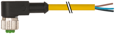 Konektor M12 męski, kątowe z wolnym końcem przewodów  7000-12321-0230500