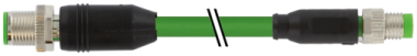 Konektor M12 męski 0° / M8 męski, 0°, ekranowany, Ethercat  7000-44901-7911000