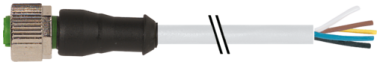 Konektor M12 męski, prosty z wolnym końcem przewodów  7000-12241-2250300