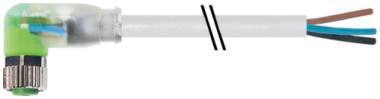 Konektor M8 męski, kątowe z wolnym końcem przewodów  7000-08121-2200300