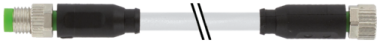 Konektor M8 męski prosty - M8 żeński prosty  7000-89511-2410400