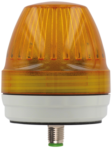 Lampa Comlight57 LED, żółta, wyjście M12, IP65 