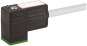 Konektor zaworowy typ C 8mm z wolnym końcem przewodów