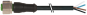 Konektor M12 męski prosty z wolnym końcem przewodów