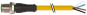 Konektor M12 męski prosty z wolnym końcem przewodów 