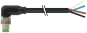 Konektor M8 męski kątowe z wolnym końcem przewodów