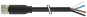 Konektor M8 męski, prosty z wolnym końcem przewodów