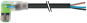 Konektor M8 męski, kątowe z wolnym końcem przewodó 
