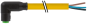 Konektor M8 zeński, kątowy, snap-in z wolnym końcem przewodów 