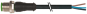 Konektor M12 męski, prosty z wolnym końcem przewodów