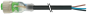 Konektor M12 męski, prosty z LED, z wolnym końcem przewodów